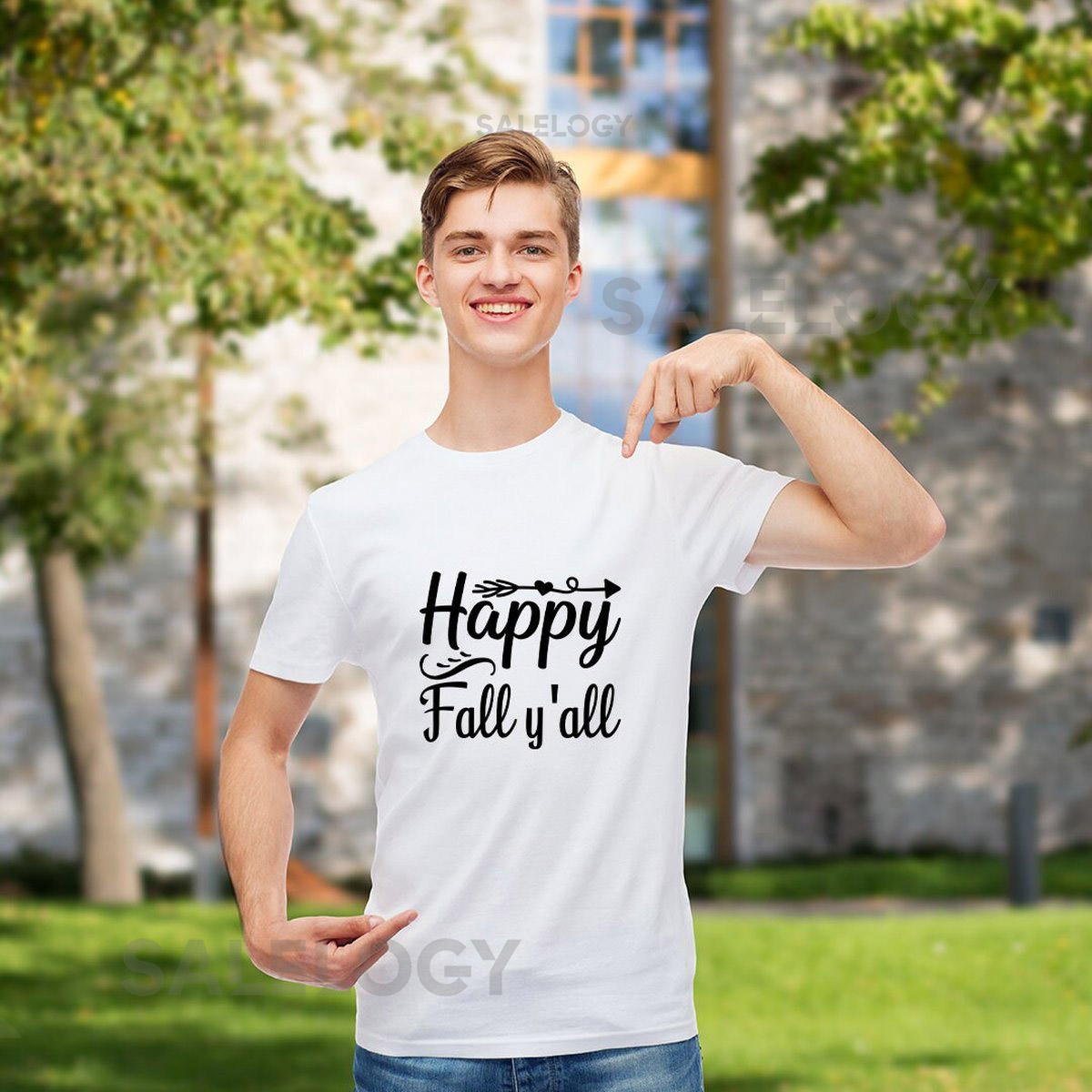 Happy Fall Y'all T-Shirt - Customized Graphic Unisex Tee - Chilly Nights - Nature Inspired - Cozy Days - Nature lover -Autumn Magic_410