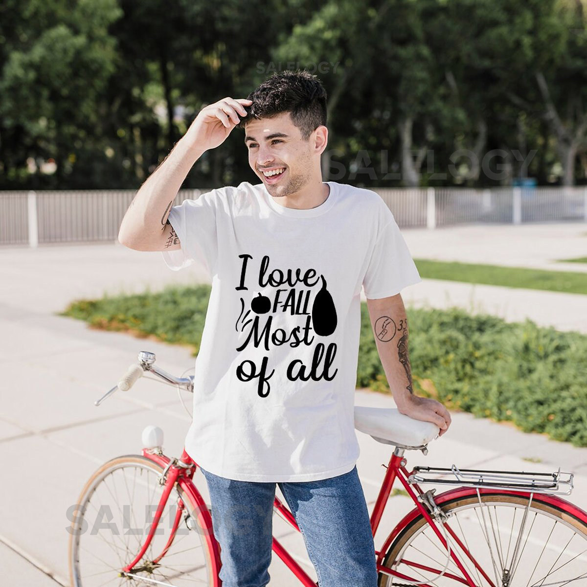 I Love Fall Most of All T-Shirt - Customized Graphic Unisex Tee - Chilly Nights - Nature Inspired - Cozy Days - Nature lover -Autumn Magic_506