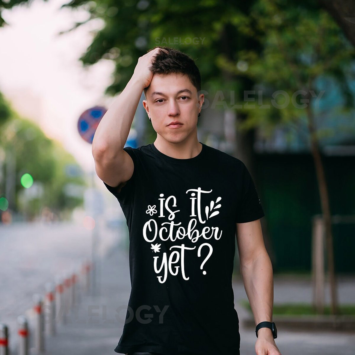 Is it October Yet T-Shirt - Customized Graphic Unisex Tee - Anticipation - Excitement - Halloween - Autumn - Seasonal Tee - Chilly Nights_557