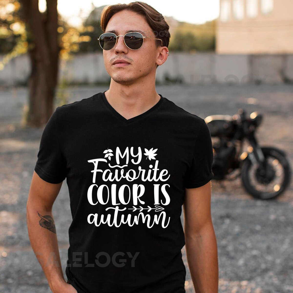 My Favorite Color is Autumn T-Shirt - Customized Graphic Unisex Tee - Chilly Nights - Nature Inspired -Cozy Days -Nature lover -Autumn Magic_727