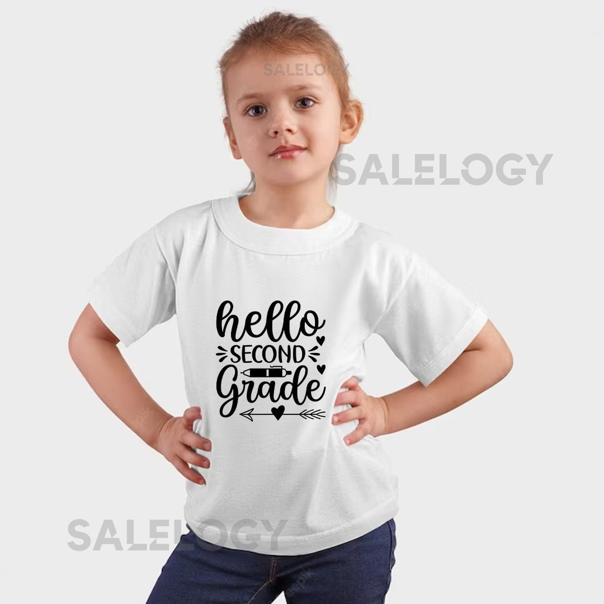 Hello Second Grade T-Shirt -Customized Graphic Unisex Tee -School Life-Back to School-Educational Journey -School Success-New Beginnings_460