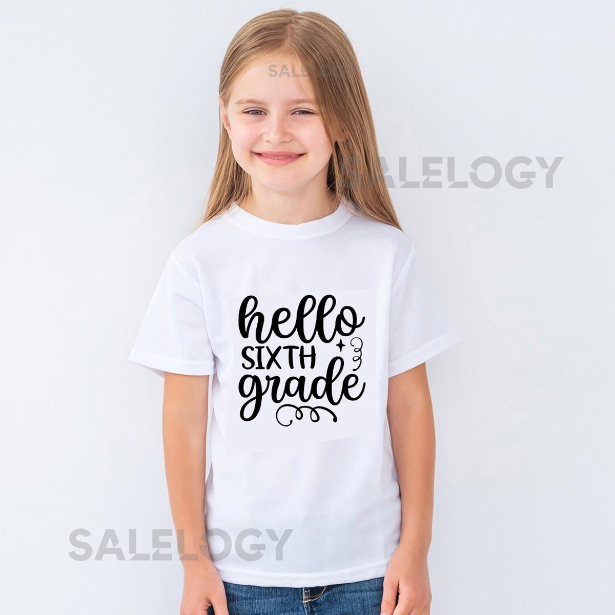 Hello Sixth Grade T-Shirt -Customized Graphic Unisex Tee -School Life -Back To School-Educational Journey -Young Scholar-First Day of School_464