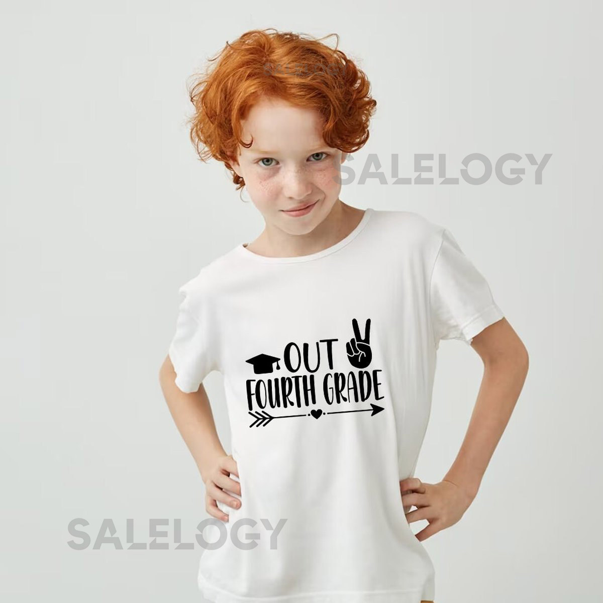 Out Fourth Grade T-Shirt - Customized Graphic Unisex Tee - School Life -Milestone Tee -Educational Journey -Proud Parents -Farewell_786