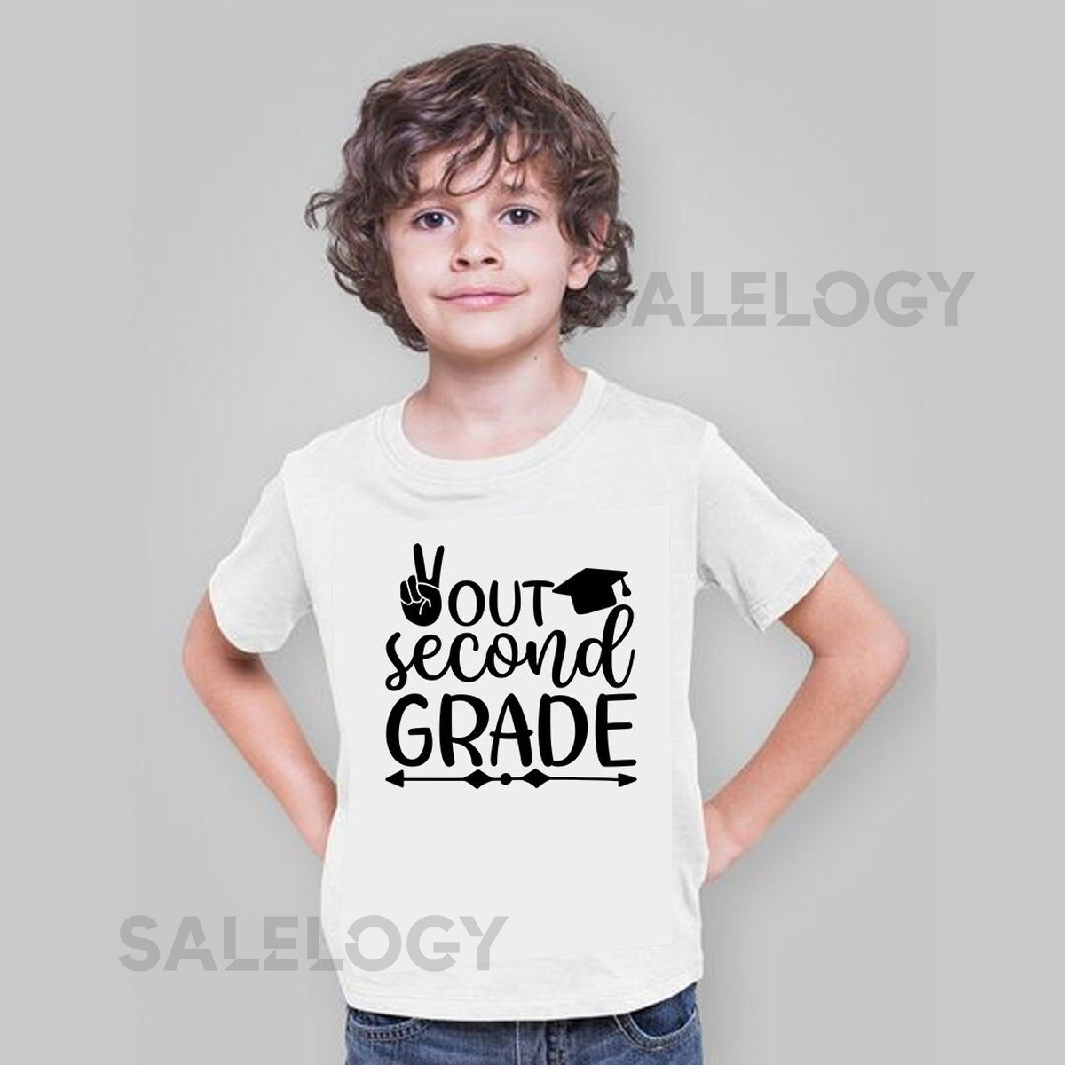 Out Second Grade T-Shirt - Customized Graphic Unisex Tee - School Life -Milestone Tee -Educational Journey -Proud Parents -Farewell_796