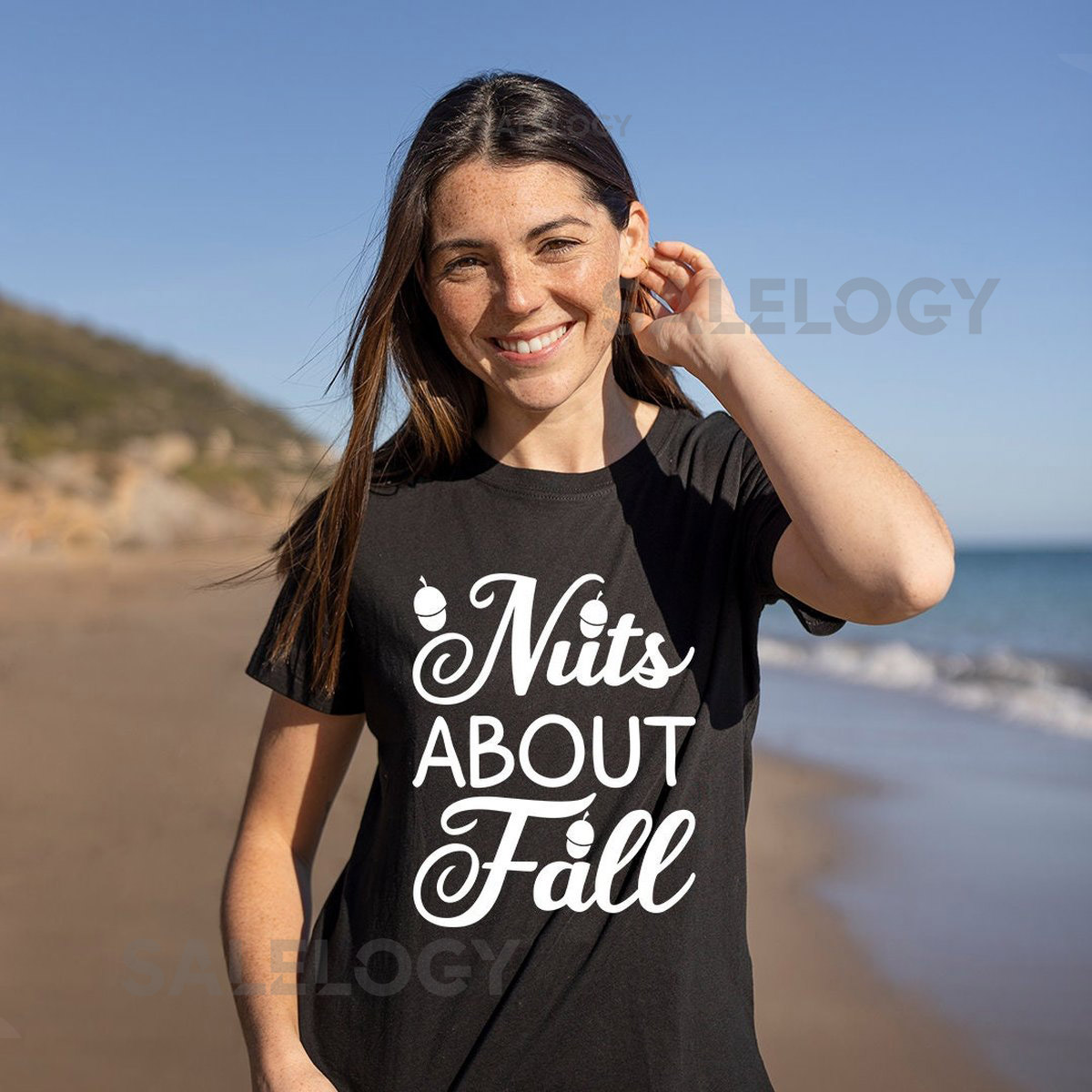Nuts About Fall T-Shirt - Customized Graphic Unisex Tee - Chilly Nights - Nature Inspired -Cozy Days -Nature lover -Autumn Magic_760