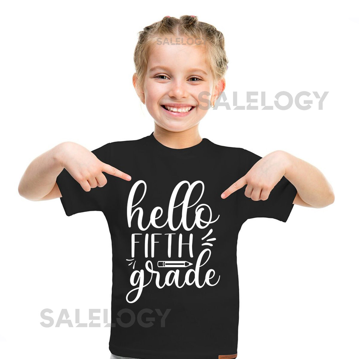 Hello Fifth Grade T-Shirt -Customized Graphic Unisex Tee -School Life-Milestone Tee -Educational Journey -Young Scholar-New Class_444