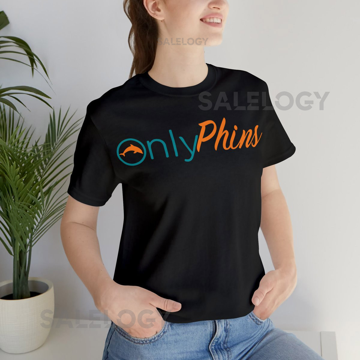 Onlyphins Dolphin gift tee. Miami Football tee_485