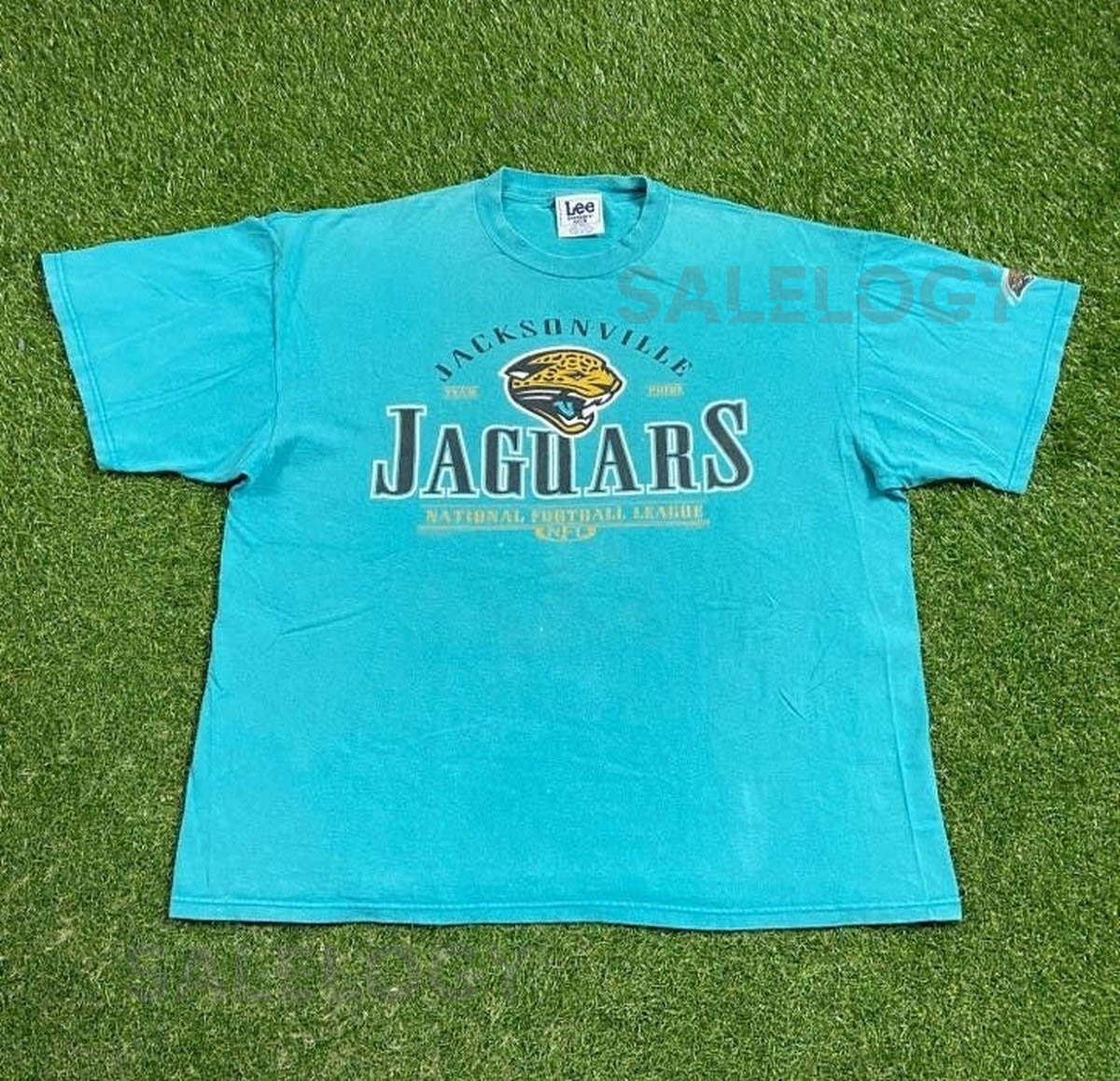 Vintage Jacksonville Jaguars T Shirt Tee Lee Sport Size XXL 2XL NFL Football Jax Florida 1990_1014