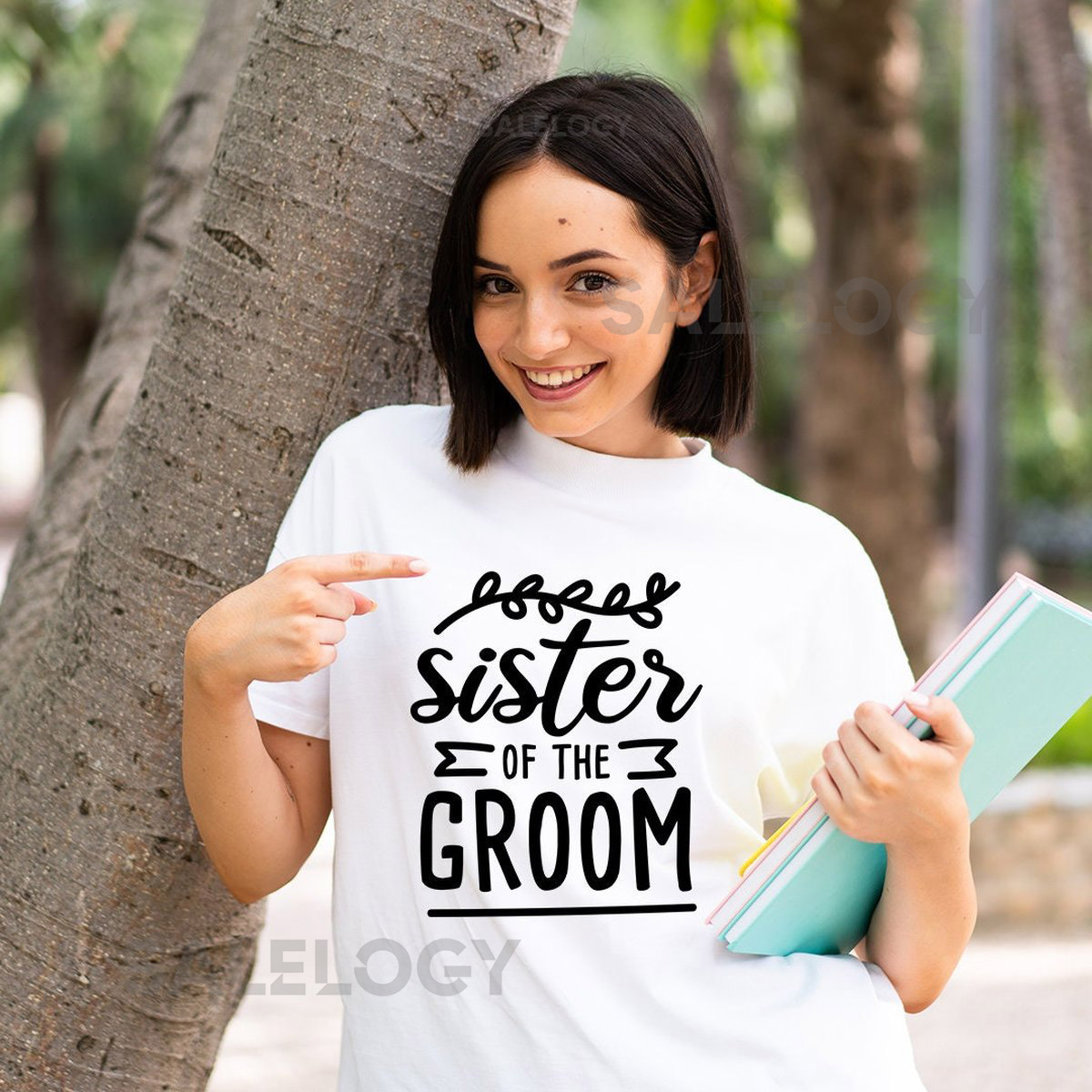 Sister of the Groom T-Shirt - Customized Graphic Women Tee - Proud Sister Tee - Sisterly Love Tee - Sibling Bond Tee - Thoughtful Gift_928