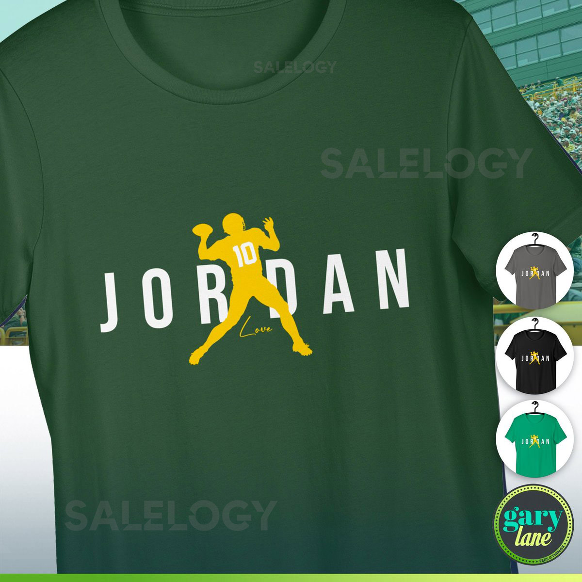 Jordan Love Shirt Air Quarterback 10 Green Bay Packers Lover Offense Football T-Shirt WI Wisconsin Sports Fan Lambeau Field Go Pack Tee_535