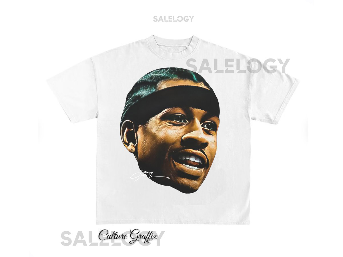 Allen Iverson Shirt Wit Vintage Heavy Tee NBA Iverson Graphic Print T-shirt Merch T Shirt Allen Iverson Oversized Heavy Cotton Tee_25