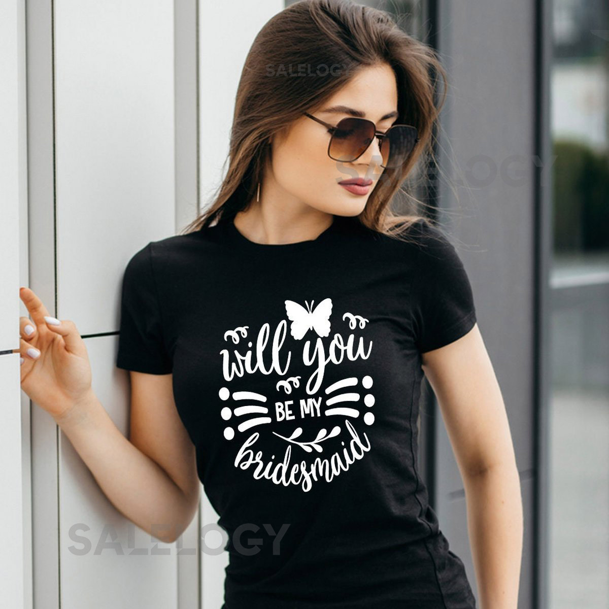 Will You Be My Bridesmaid T-Shirt - Customized Graphic Girls Tee - Proposal Tee - Wedding Celebrations - Bridal Shower -Bestfriends For Life_1205