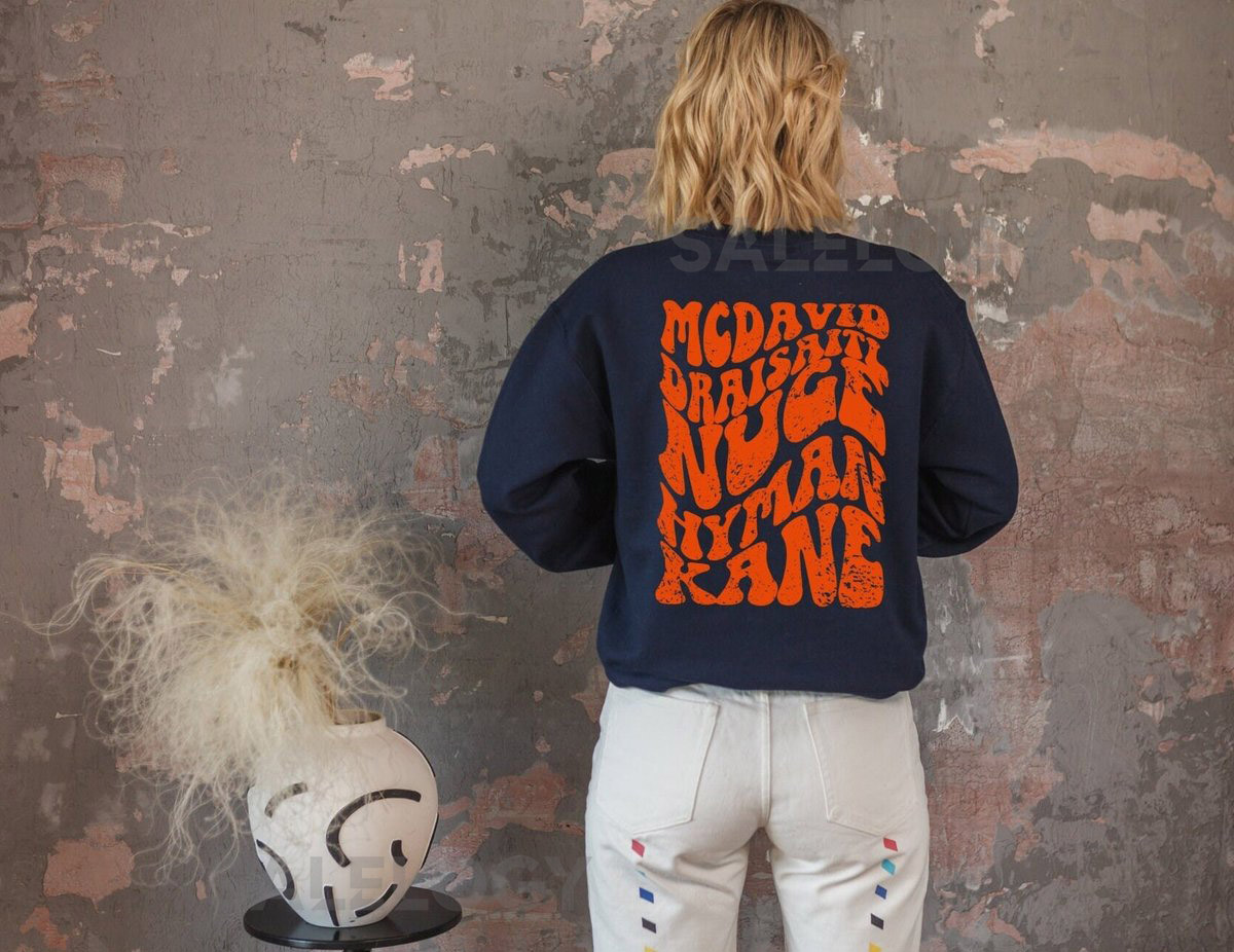 Edmonton Oilers NHL Sweater Hockey Fan Gift Dad Sweatshirt Gameday Sweatshirt Hockey Sweatshirt Crew neck sweatshirt NHL Winner Gift_62