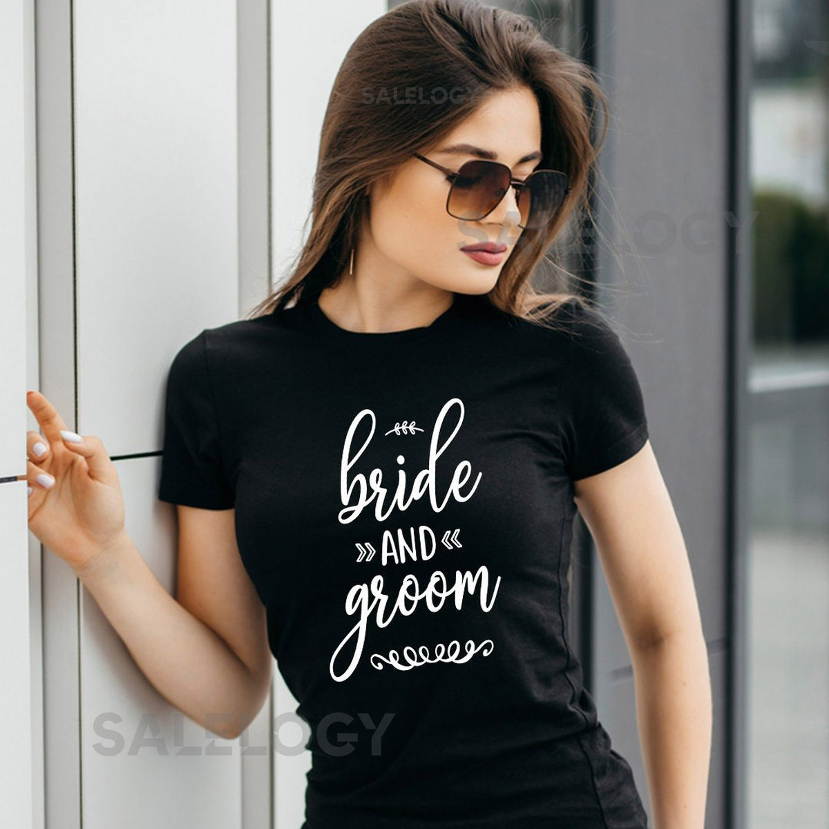 Bride Groom T-Shirt - Customized Graphic Unisex Tee - Casual Wear - Engagement Party - Gift for Couples - Wedding Celebrations -Yes Moment_128
