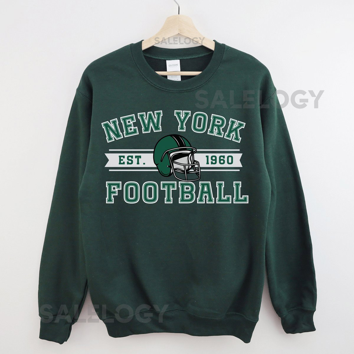 Jets Sweatshirt New York Football Crewneck Vintage Style Jets Sweatshirt Aaron Rodgers Sweatshirt Jets Crewneck_233