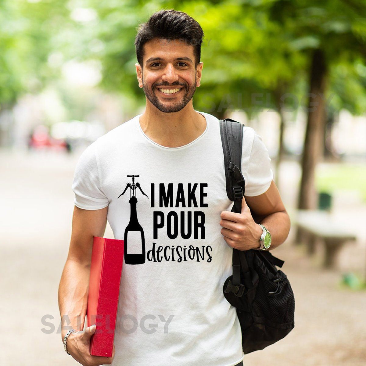 I Make Pour Decisions T-Shirt - Customized Graphic Unisex Tee - Wine Lover Tee - Wine Celebrations - Gift for Bestfriends - Socializing_519