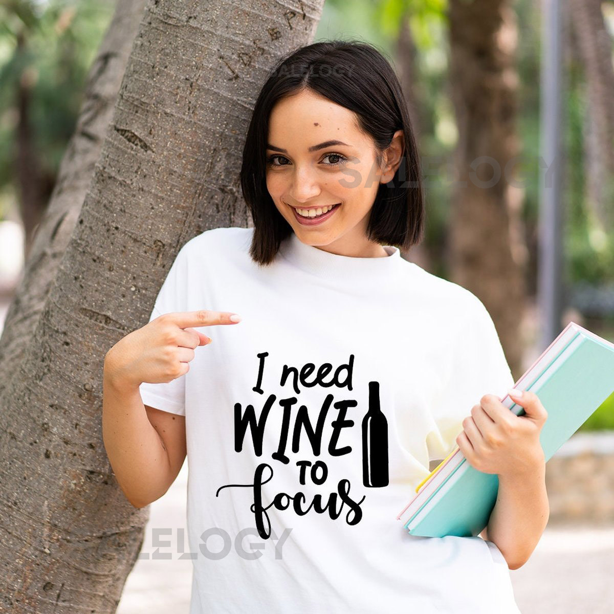 I Need Wine To Focus T-Shirt - Customized Graphic Unisex Tee -Wine Lover Tee -Wine Celebrations - Gift for Bestfriends -Wine Themed Clothing_522