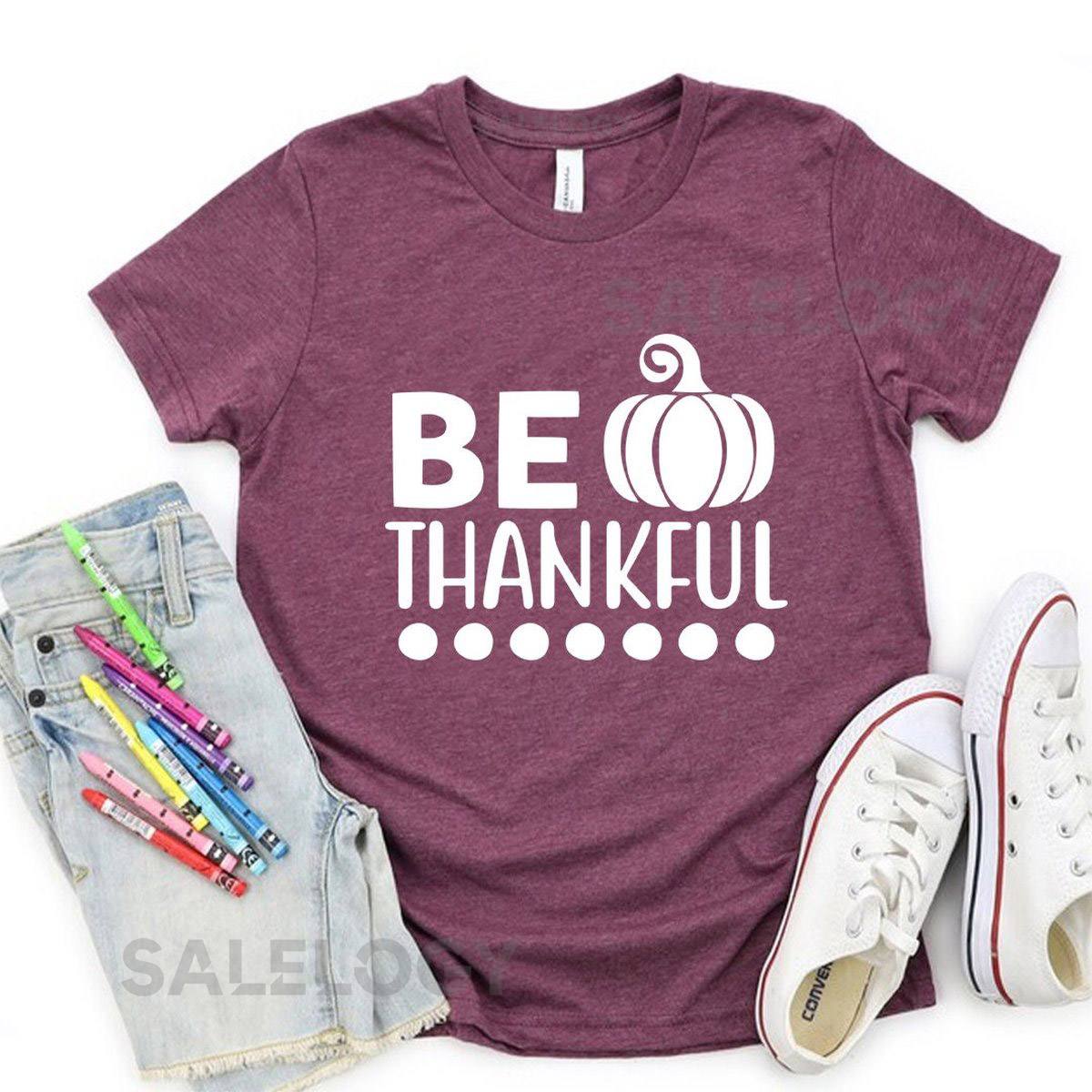 Be Thankful T-Shirt - Customized Graphic Unisex Tee - Positive Mind - Grateful Heart - Thankfulness - Gratitude_68