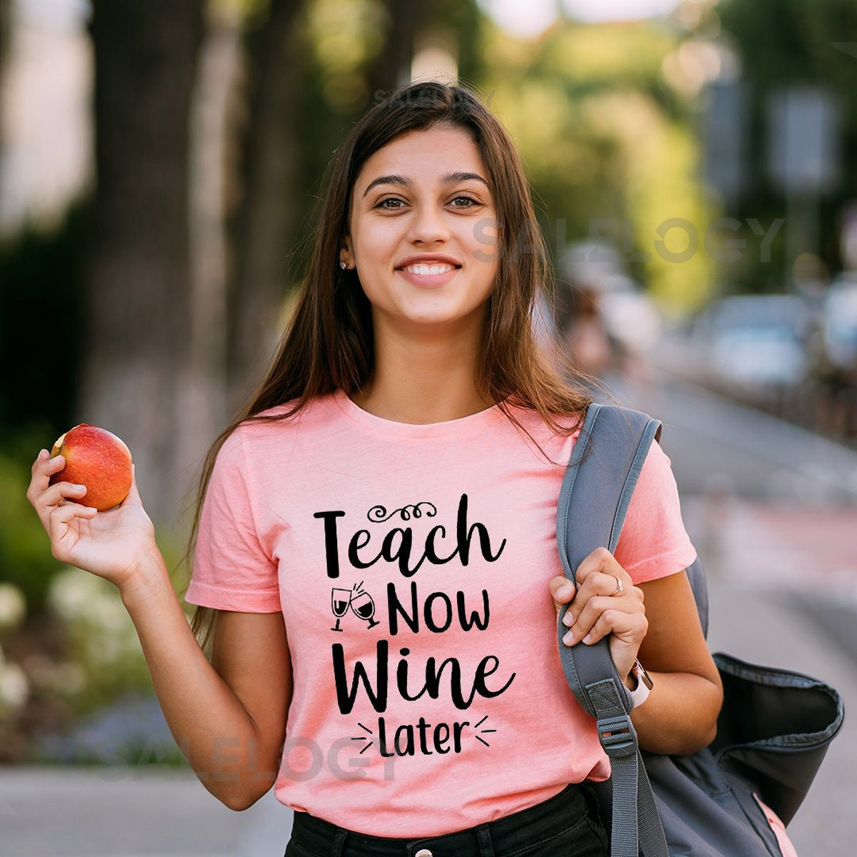 Teach Now Wine Later T-Shirt - Customized Graphic Unisex Tee - Teacher Life - Work Life Balance - Wine Lover - Gift For Teachers_992