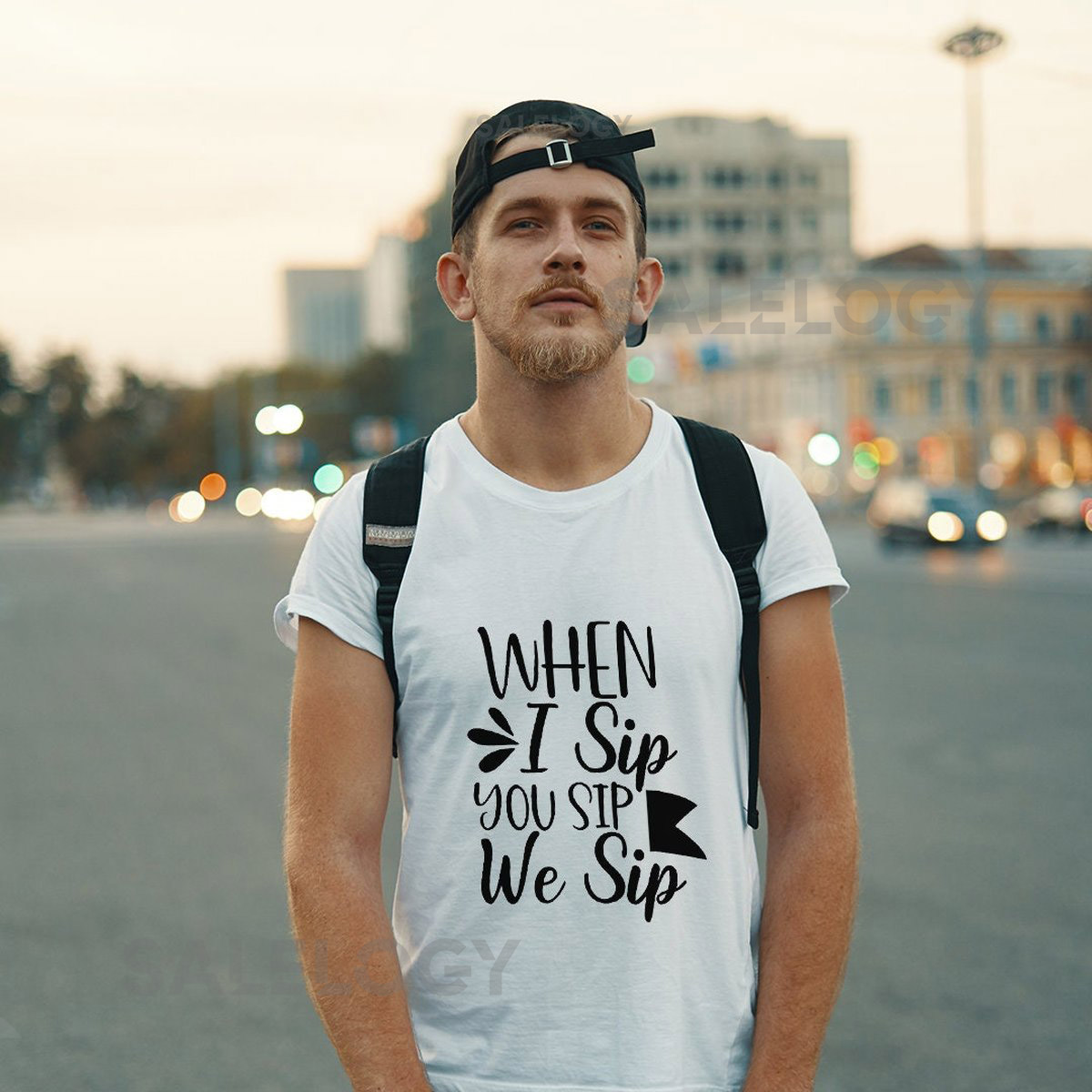 When I Sip You Sip We Sip T-Shirt - Customized Graphic Unisex Tee - Relaxation Time - Calm Moments - Unwind - Wine Lover - Wine Party_1188