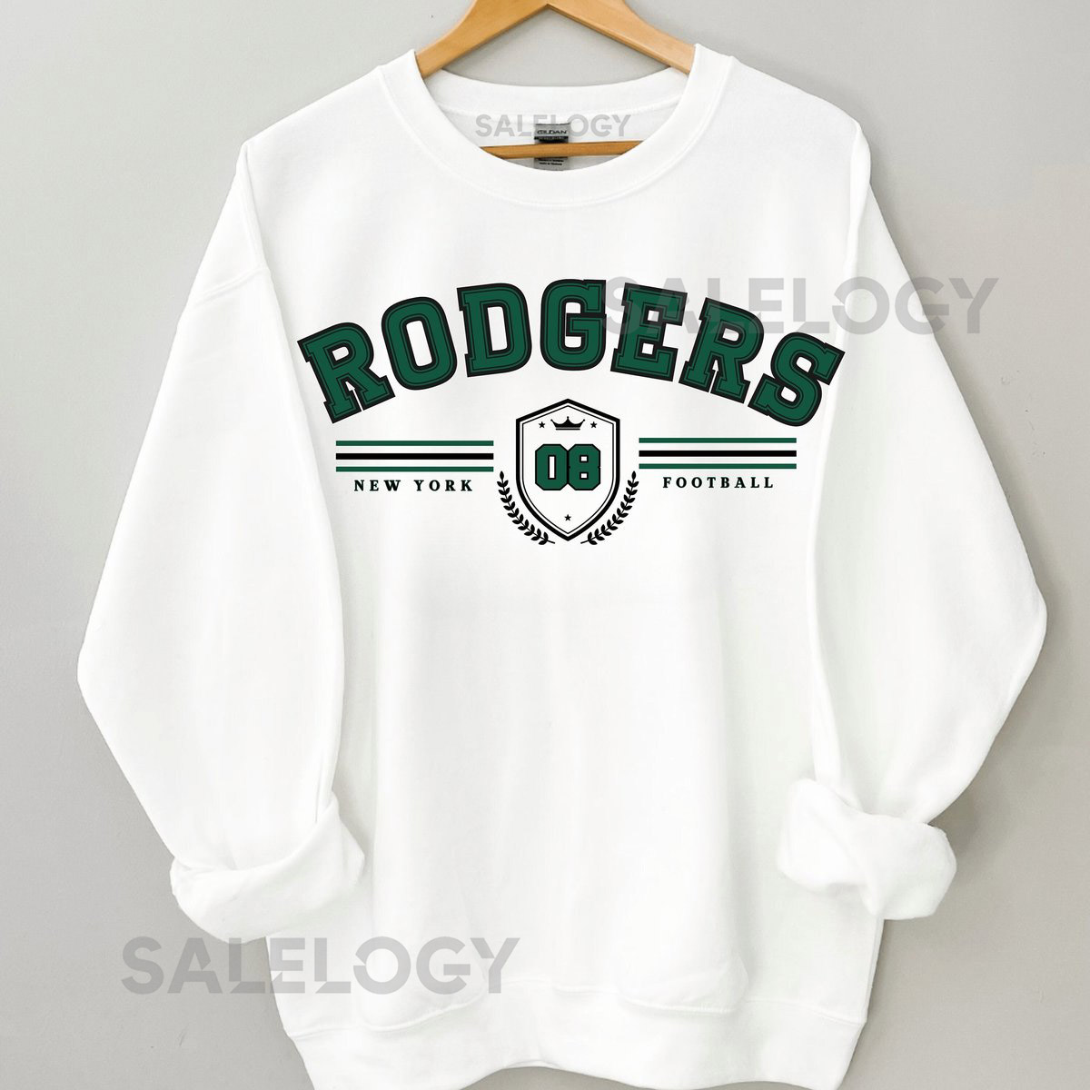 Aaron Rodgers Sweatshirt Aaron Rodgers Jersey New York Football Crewneck Vintage Style Jets Sweatshirt Aaron Rodgers shirtJets Crewneck_7