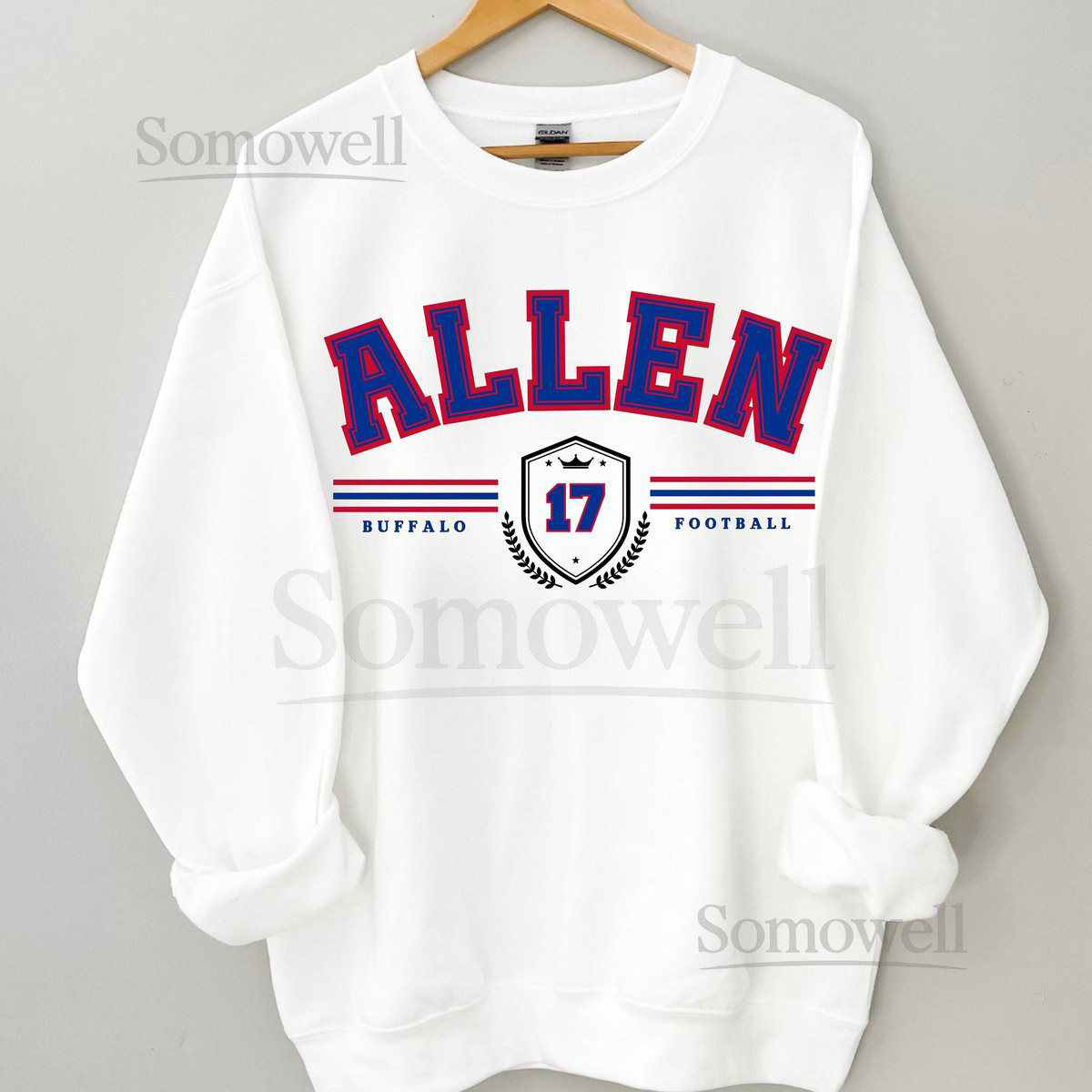 Josh Allen Sweatshirt Buffalo Football Sweatshirt Vintage Style Buffalo Sweatshirt Josh Allen Shirt Josh Allen CrewneckBuffalo Crewneck_728