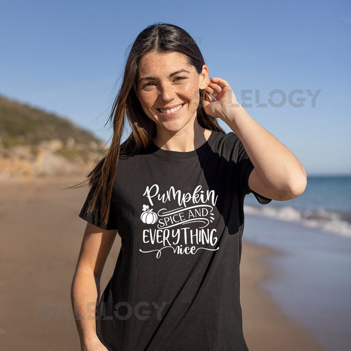 Pumpkin Spice Everything Nice T-Shirt - Customized Graphic Unisex Tee - Fall Season - Chilly Nights - Fall Delights - Seasonal Joy_843