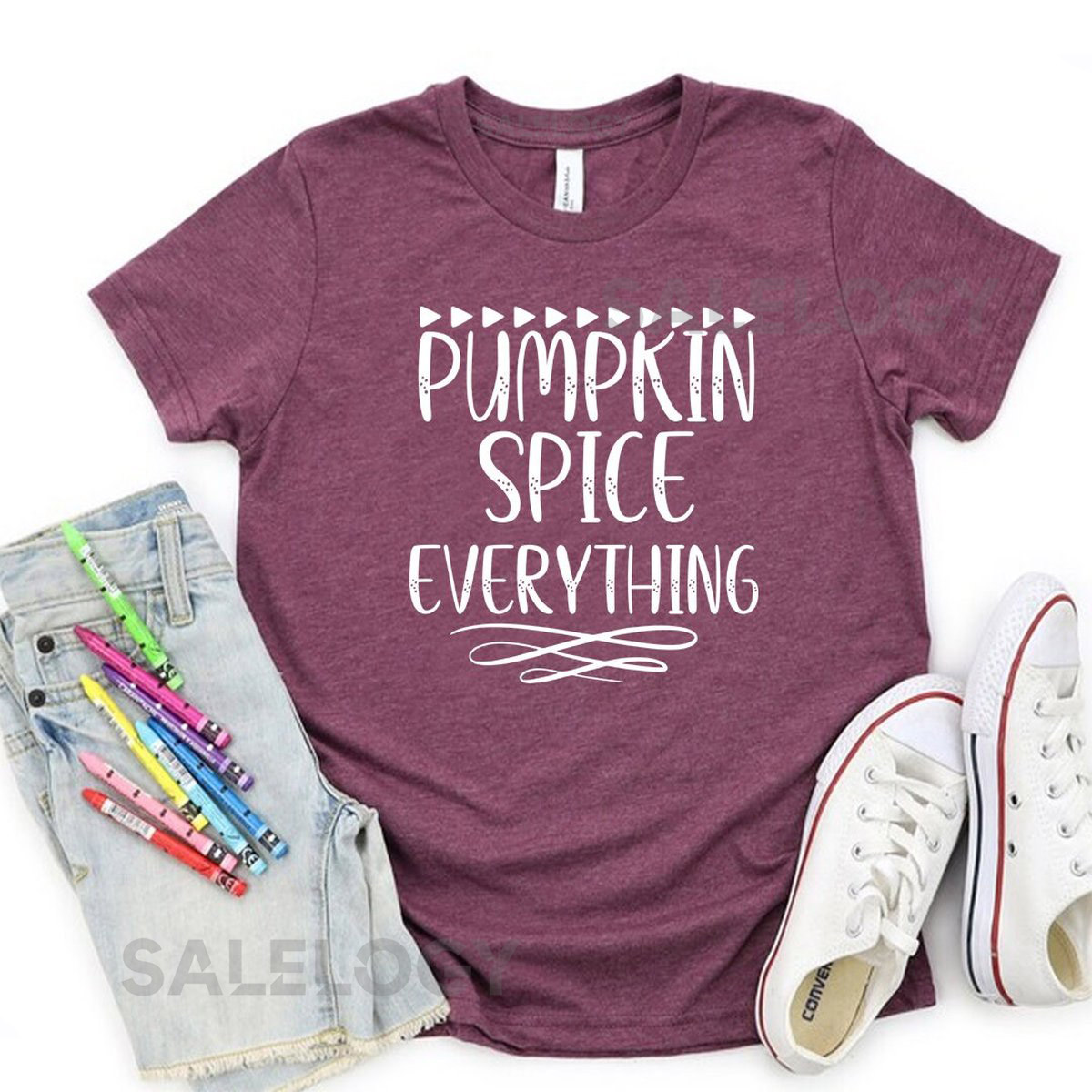 Pumpkin Spice Everything T-Shirt - Customized Graphic Unisex Tee - Fall Season - Chilly Nights - Fall Delights - Seasonal Joy_845