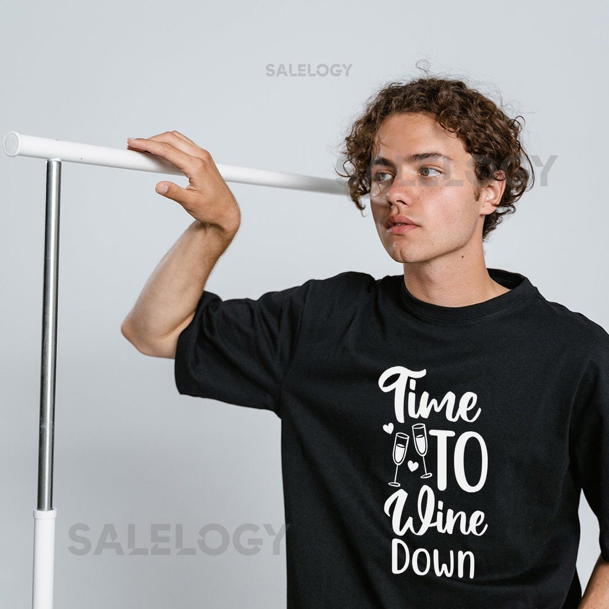 Time to Wine Down T-Shirt - Customized Graphic Unisex Tee - Daily Rituals - Wine Dine - Unwind - Wine Lover - Wine Party - Beverage Lover_1144