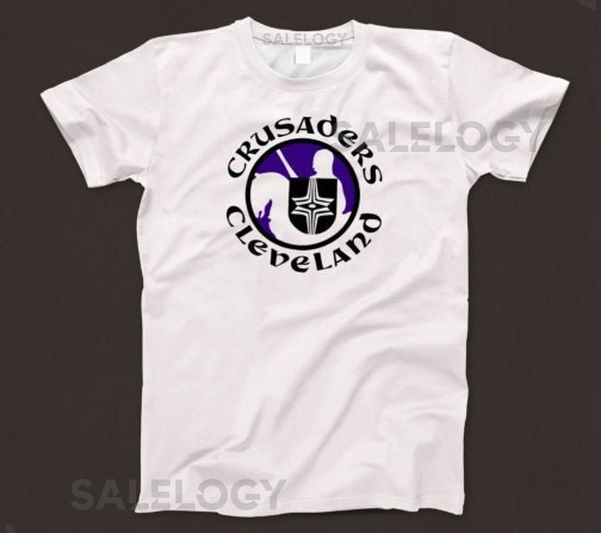 Cleveland Crusaders T Shirt 888 Retro White Unisex Graphic Tee_82