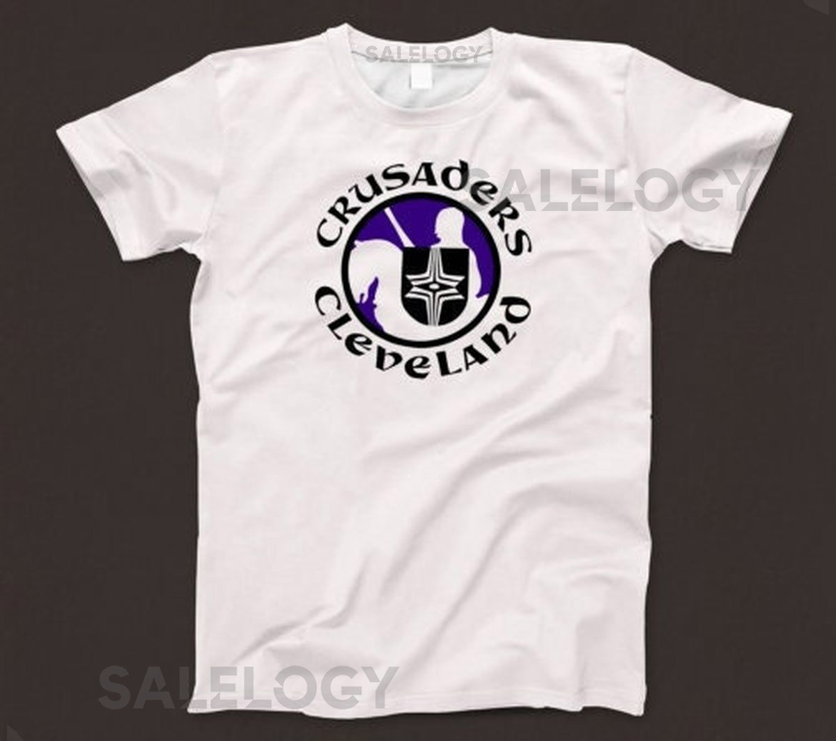 Cleveland Crusaders T Shirt 888 Retro White Unisex Graphic Tee_88