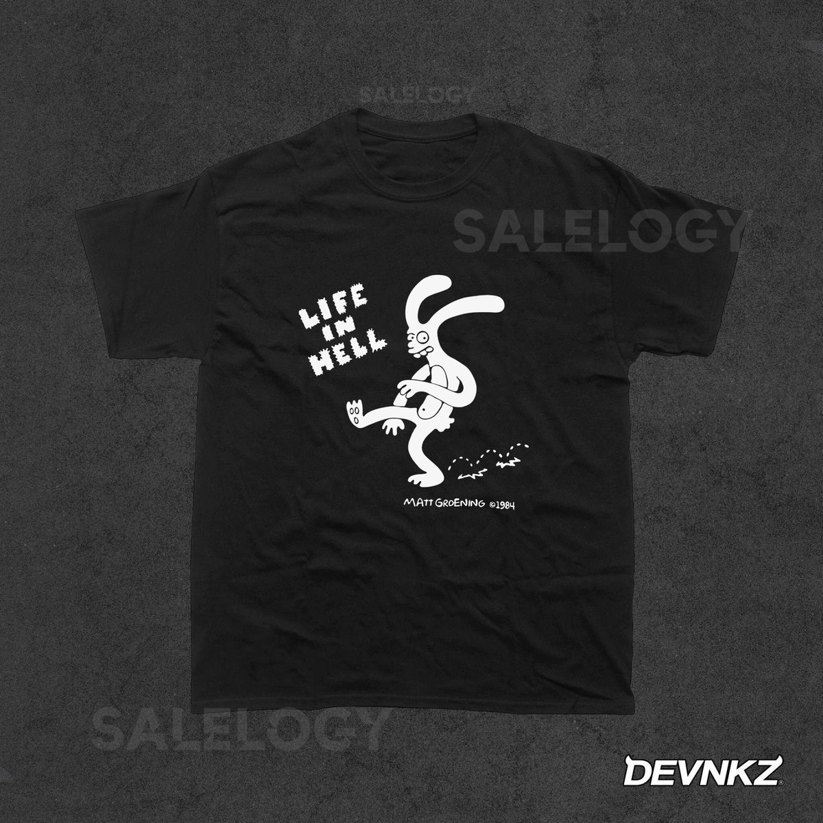 Vintage Life in Hell T-Shirt 80's Comic Shirt_424