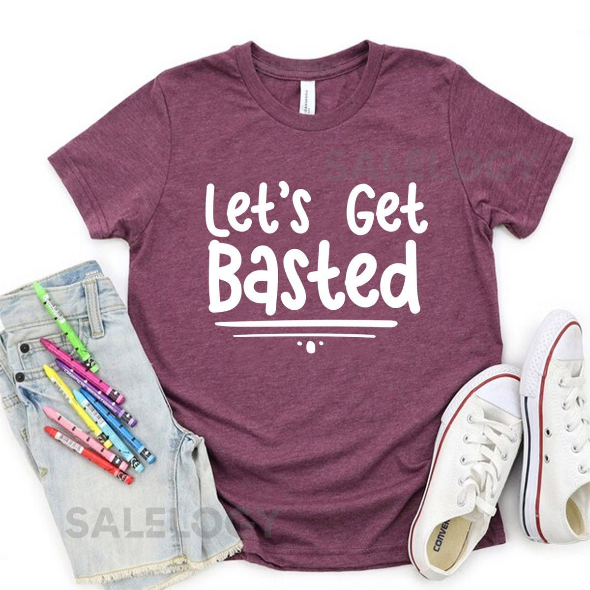 Let's Get Basted T-Shirt - Customized Graphic Unisex Tee - Memory - Special Occasion - Gratitude - Milestone - Family Time - Thanksgiving_630
