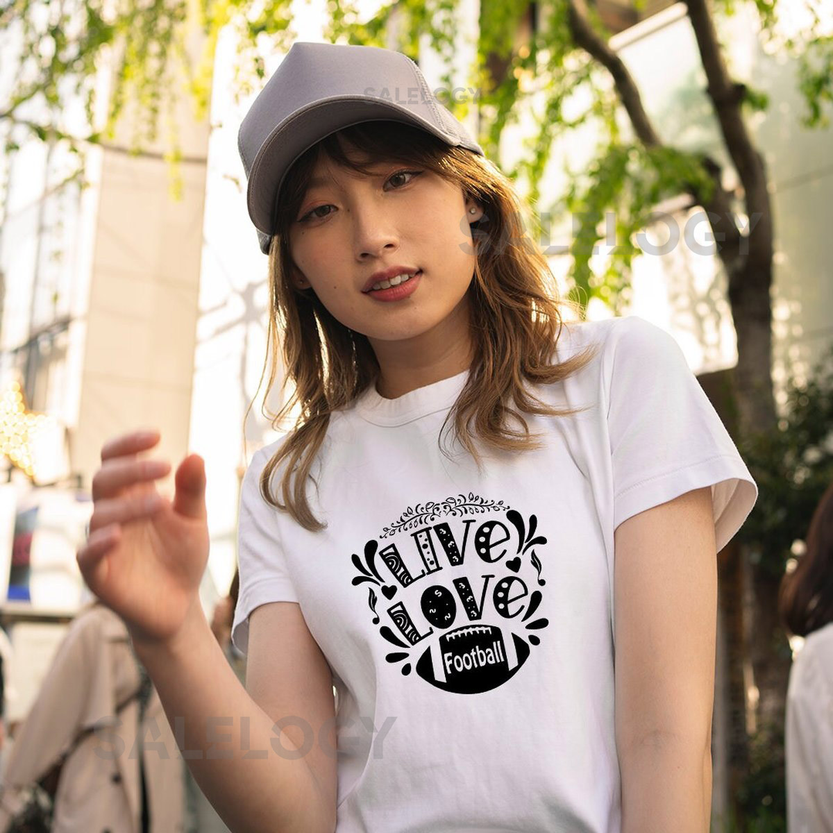 Live Love Football T-Shirt - Customized Graphic Unisex Tee - Football Fanatic - Soccer Game - Passion - Sports Lover - Game Day_658