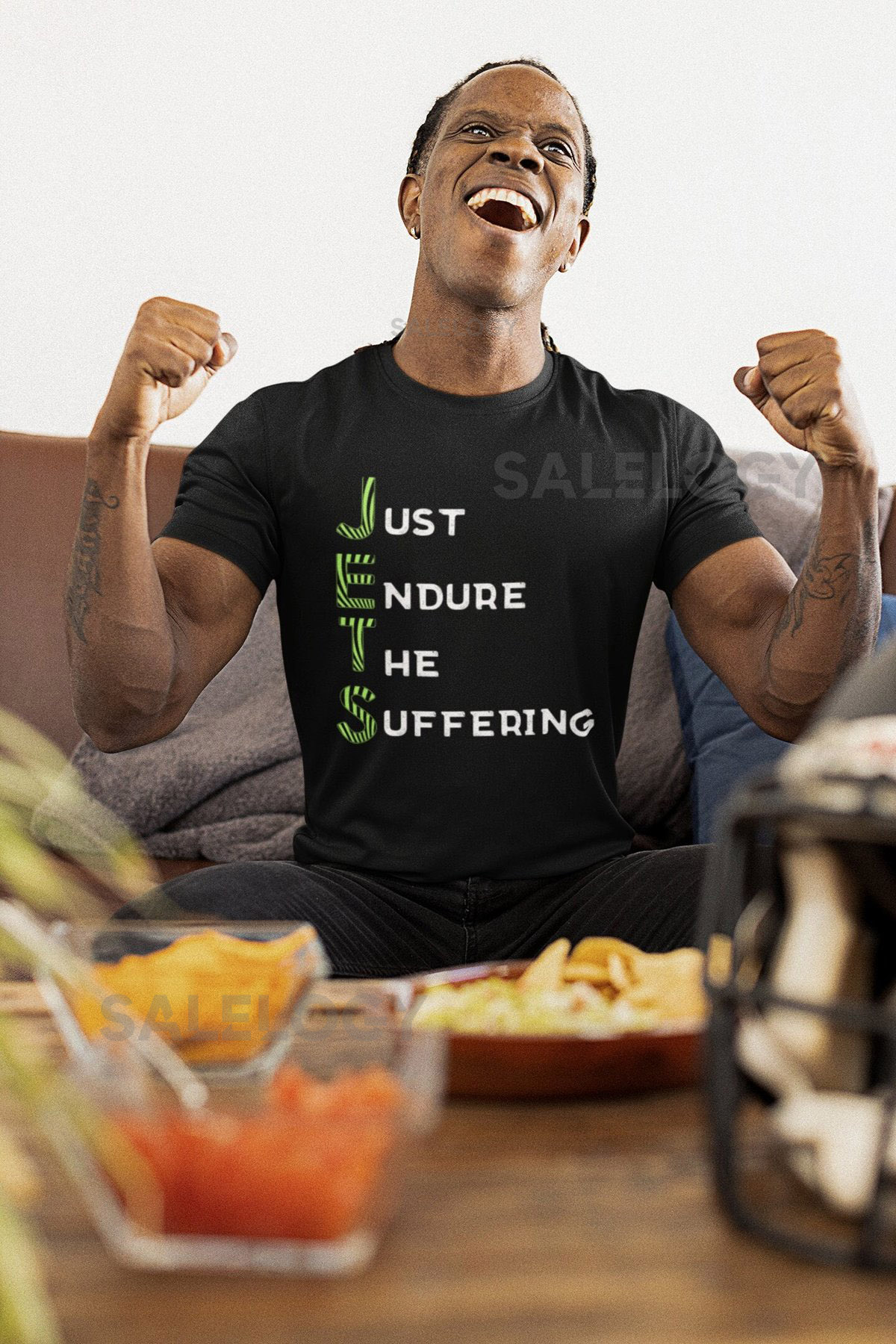 Funny Jets Fan T Shirt Endure The Suffering Sarcastic Football Tee_172