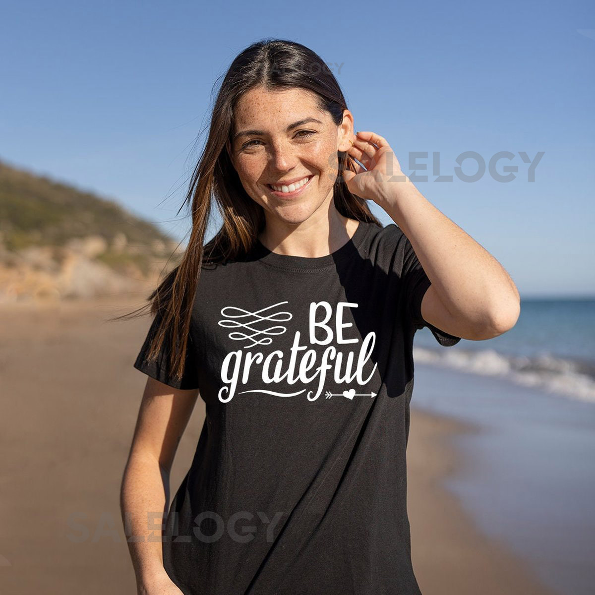 Be Grateful T-Shirt - Customized Graphic Unisex Tee - Positive Mind - Grateful Heart - Thankfulness - Gratitude - Inspirational Tee_67