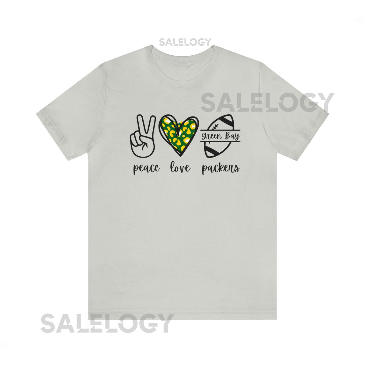 Peace Love Packers Unisex Jersey Short Sleeve Tee_627