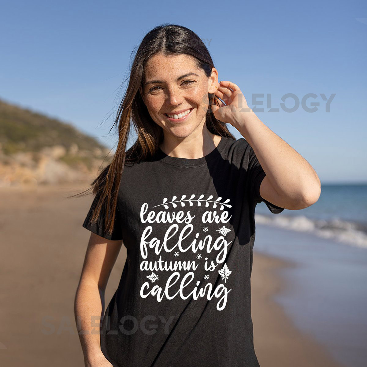 Leaves are Falling Autumn is Calling T-Shirt - Customized Graphic Unisex Tee - Chilly Nights - Nature Inspired - Cozy Days - Autumn Magic_621
