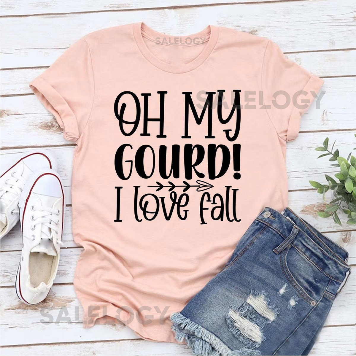Oh My Gourd I Love Fall T-Shirt - Customized Graphic Unisex Tee - Chilly Nights - Nature Inspired - Cozy Days - Nature lover -Autumn Magic_766