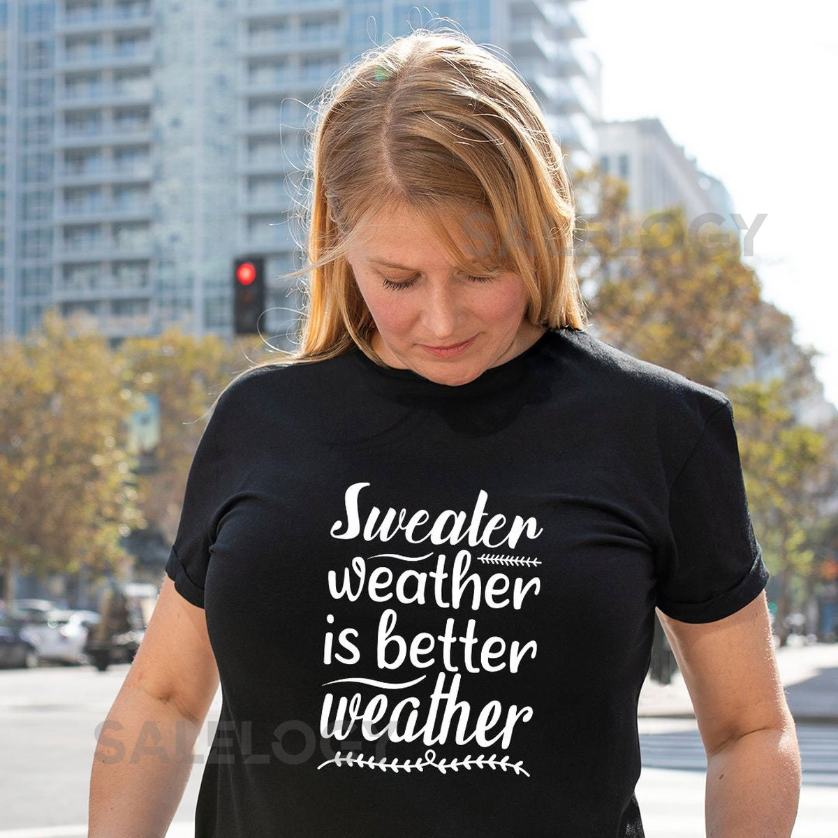 Sweater Weather is Better Weather T-Shirt - Customized Graphic Unisex Tee - Casual and Chic - Countdown to Break -Anticipation -Winter Vibes_974