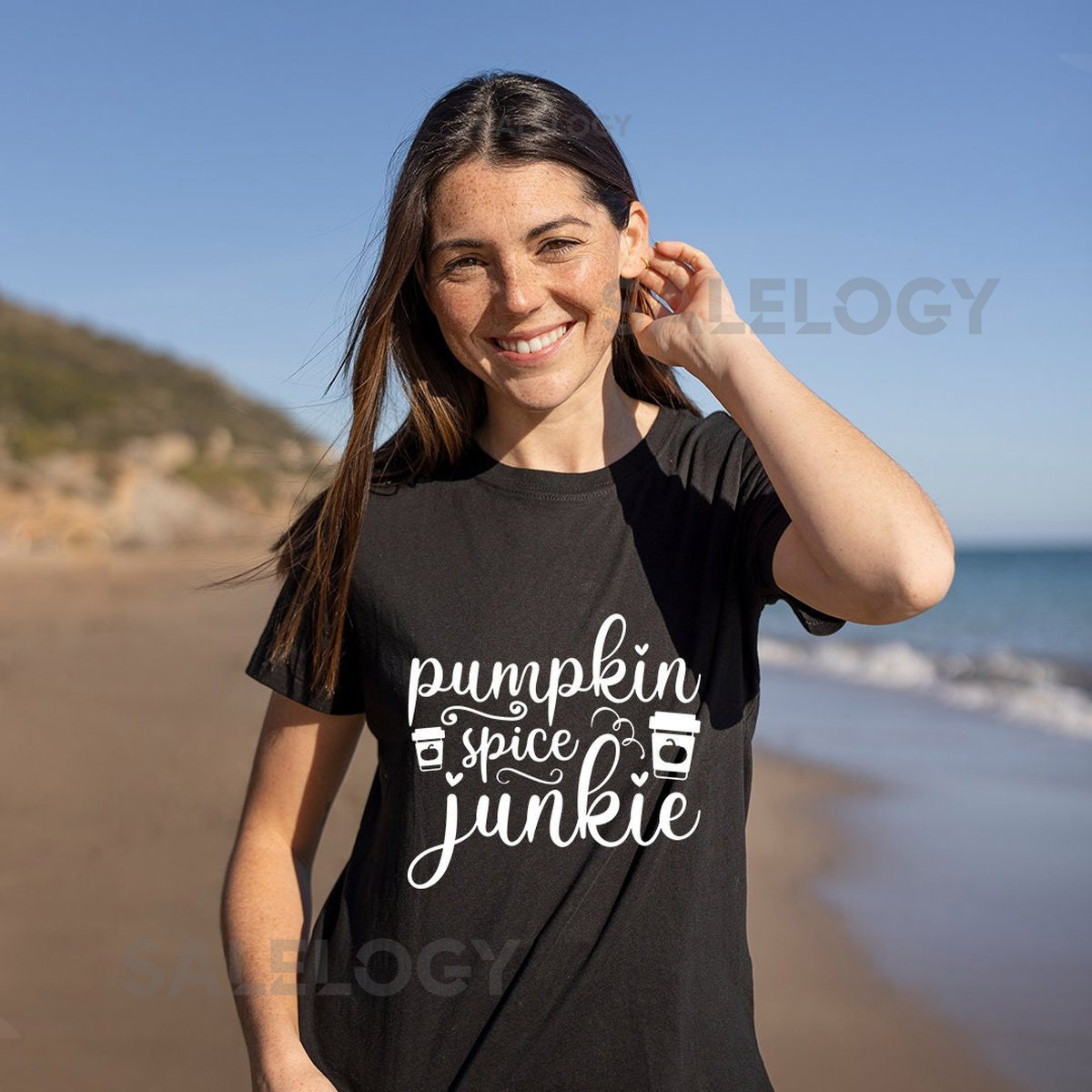 Pumpkin Spice Junkie T-Shirt - Customized Graphic Unisex Tee - Fall Season - Chilly Nights - Fall Delights - Seasonal Joy_851