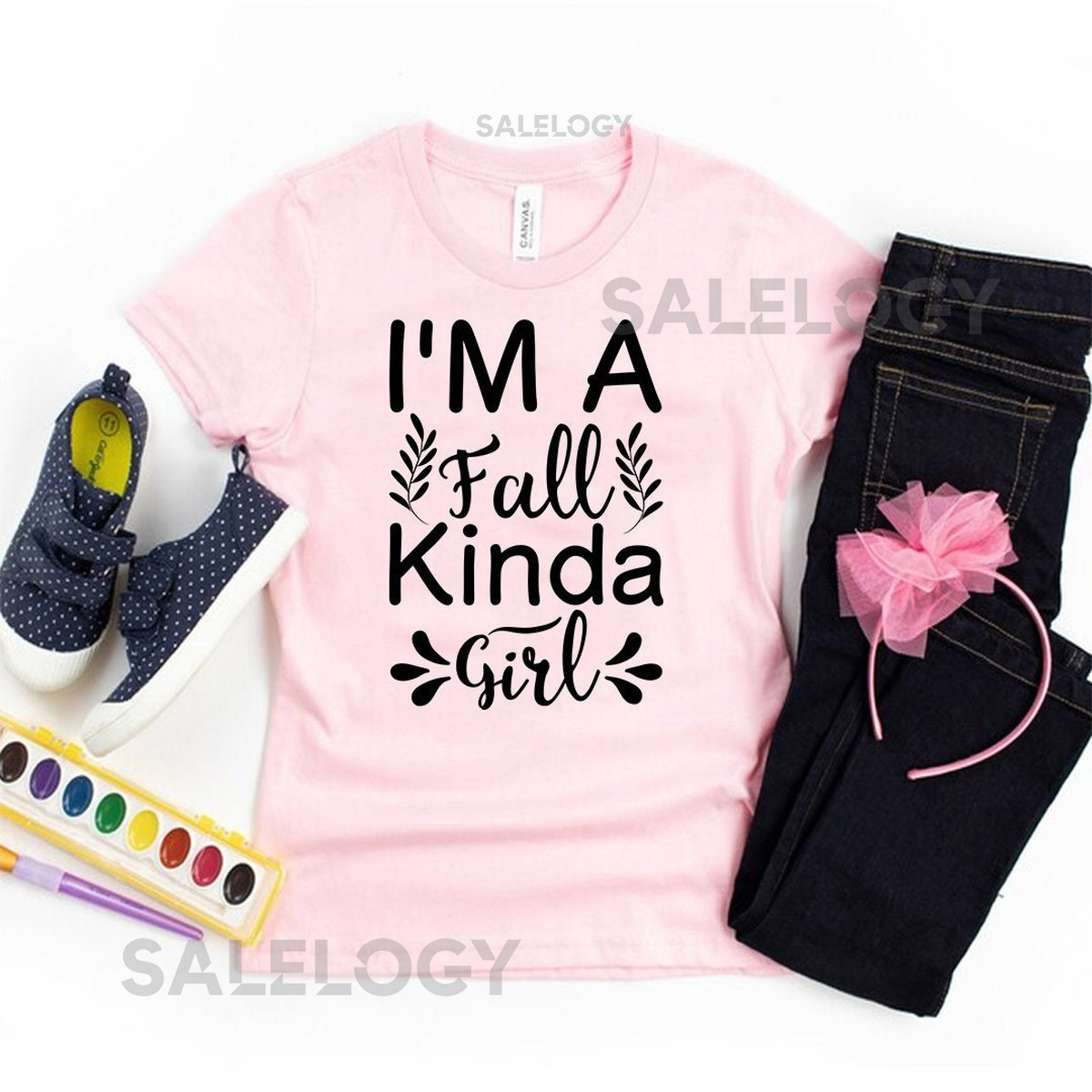 I'm a Fall Kinda Girl T-Shirt - Customized Graphic Girls Tee - Chilly Nights - Nature Inspired - Cozy Days - Nature lover -Autumn Magic_544