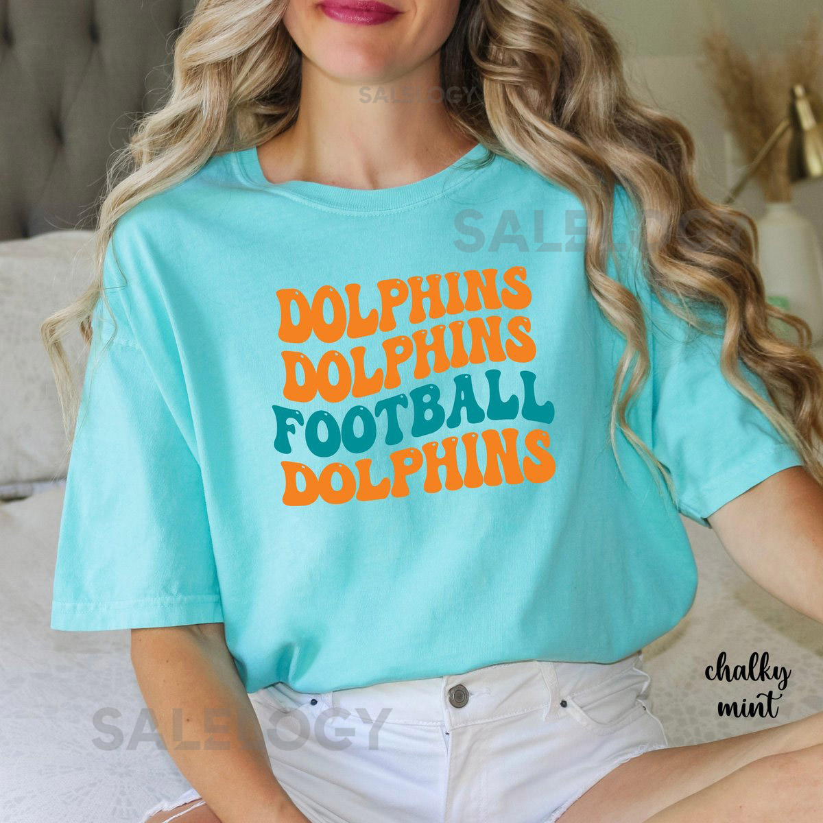 Comfort Colors Dolphins Football Shirt Miami Game Day Tee_261