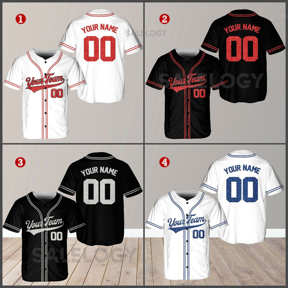 Personalized Team Name And Number Baseball Jersey Custom Glitter Baseball Jersey Shirt Baseball Jersey Uniform For Baseball Fans Lovers_542