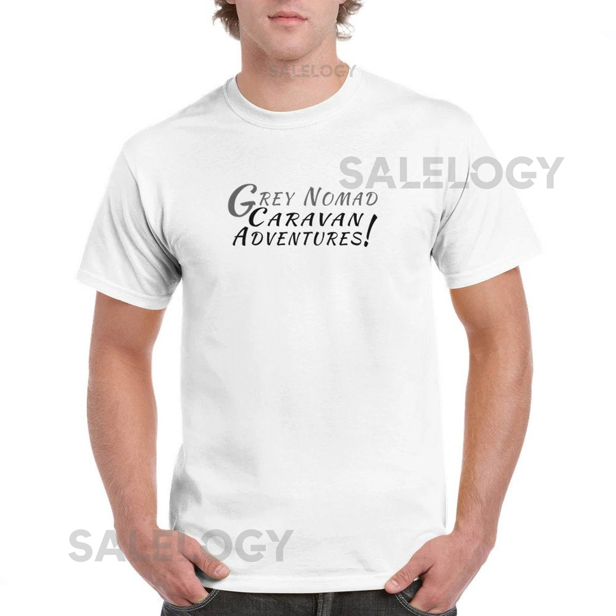 Grey Nomad Caravan Adventures T-shirt - Heavyweight Unisex Crewneck T-shirt - Gift t-shirt_499