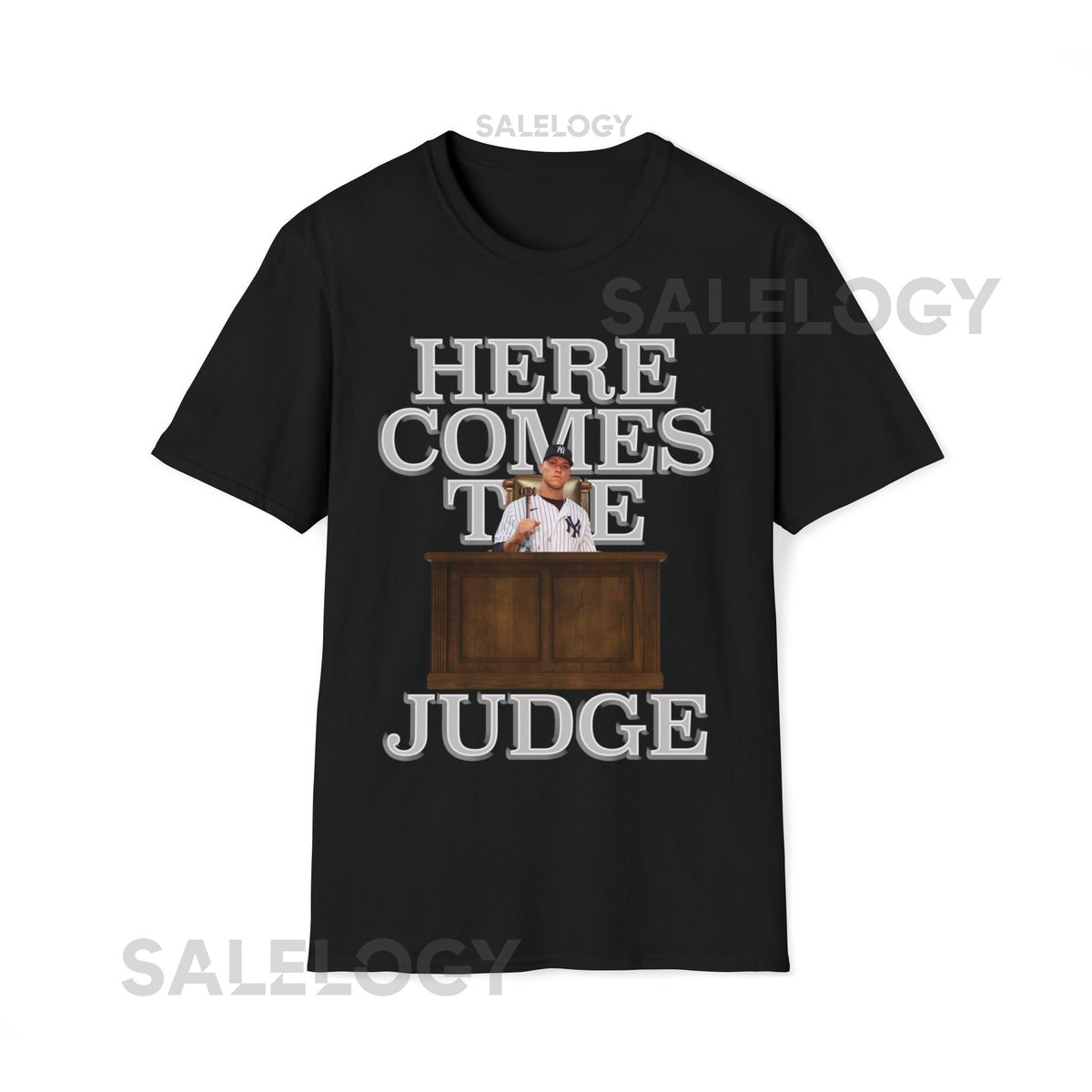Aaron Judge Here Comes The Judge Unisex Softstyle T-Shirt baseball t-shirt gift for her gift for him yankees t-shirt baseball player_12