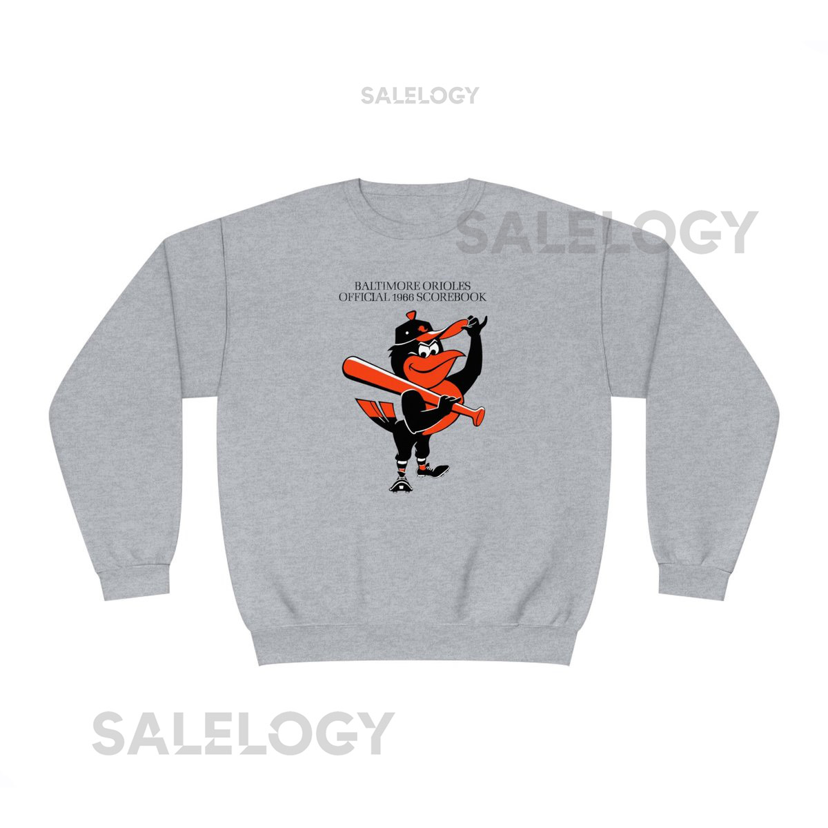 1966 Baltimore Orioles Baseball Scorecard - NuBlend Crewneck Sweatshirt_3