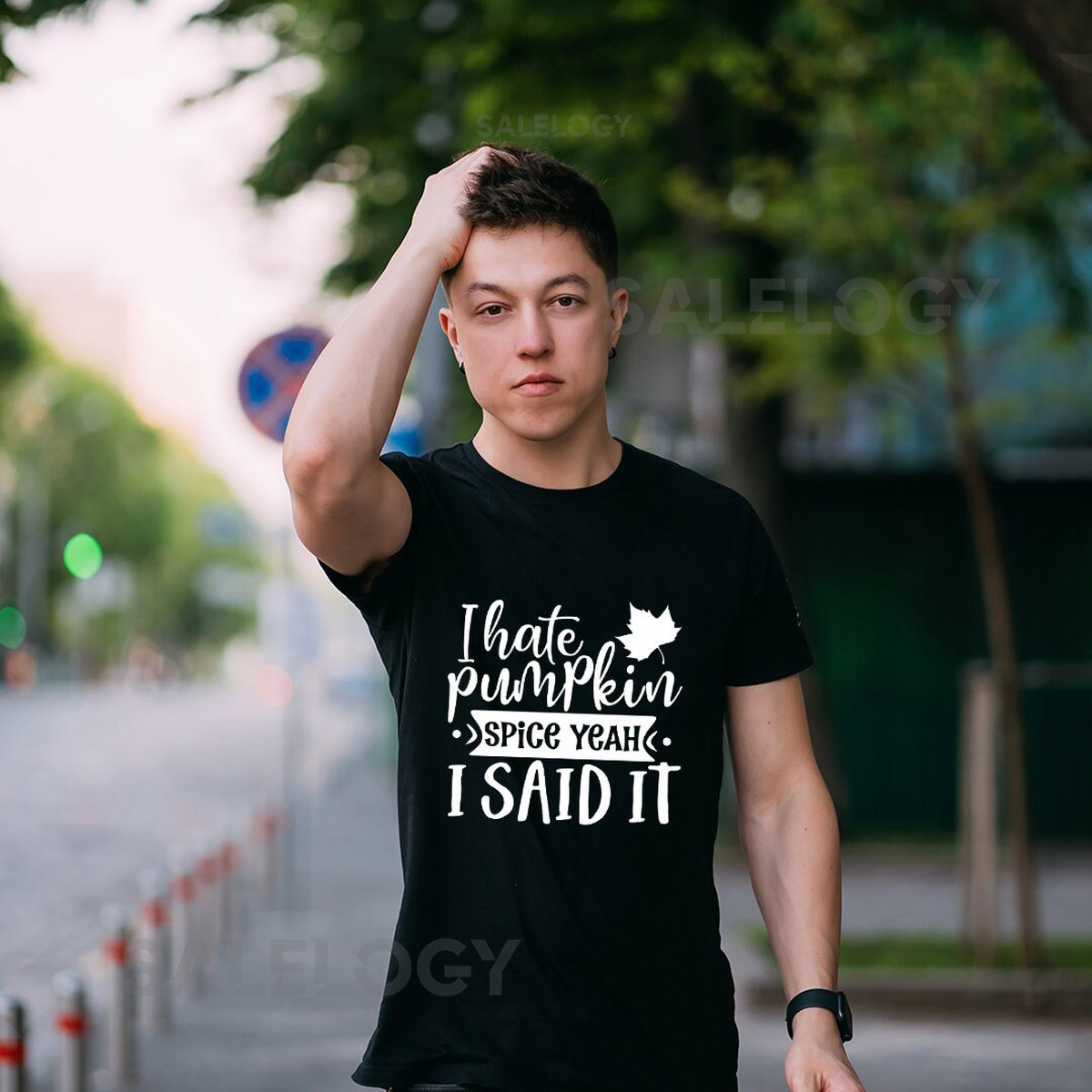 I Hate Pumpkin Spice Yeah I Said It T-Shirt - Customized Graphic Unisex Tee - Fall Season - Chilly Nights - Fall Delights - Pumpkin_501