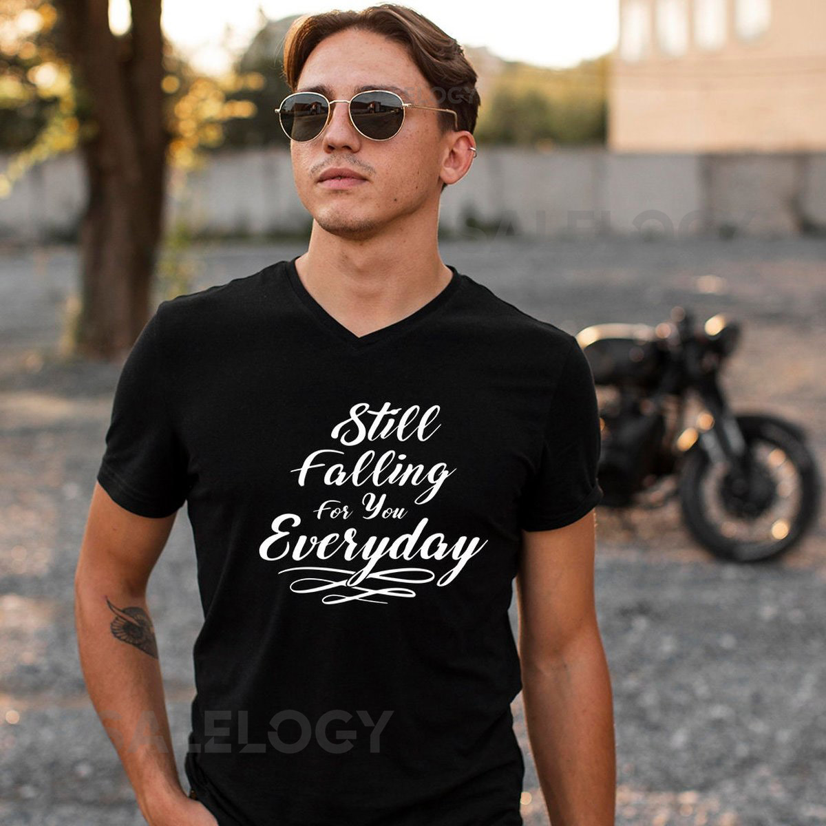 Still Falling For You Everyday T-Shirt - Customized Graphic Unisex Tee - Love Journey - Relationship Goals - Gift For Couples - Affection_964