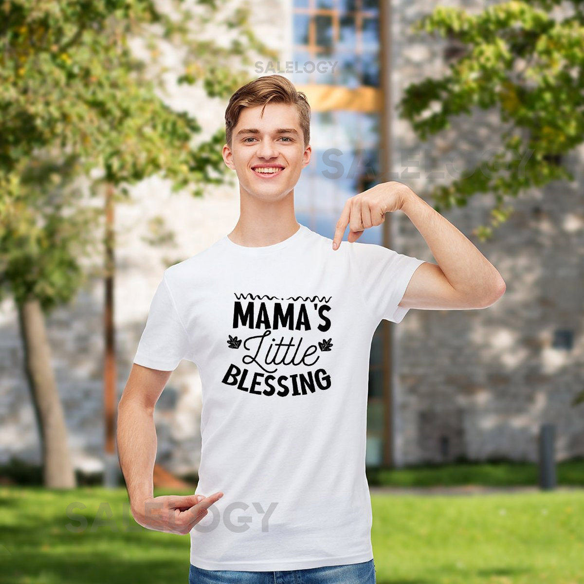 Mama's Little Blessing T-Shirt - Customized Graphic Unisex Tee - Heartwarming Tee - Love Affection - Motherhood - Special Bond_676